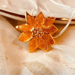 Vintage Metallic Enamel Colorful Flower Pendant Fashion Necklace